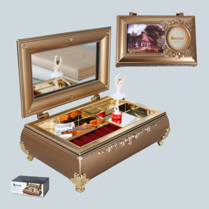 KESGİN MARKET®Kız Çocuk Oyuncak Piyano Görünümlü Balerinli Müzik Kutusu