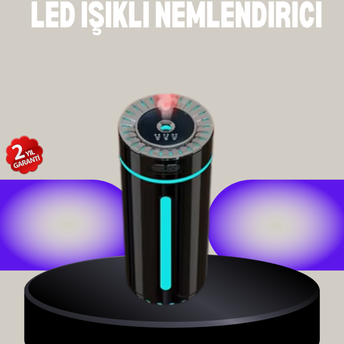 KESGİN MARKET®Aromaterapi Özellikli Ultrasonik Hava Nemlendirici LED Atmosfer Işığı
