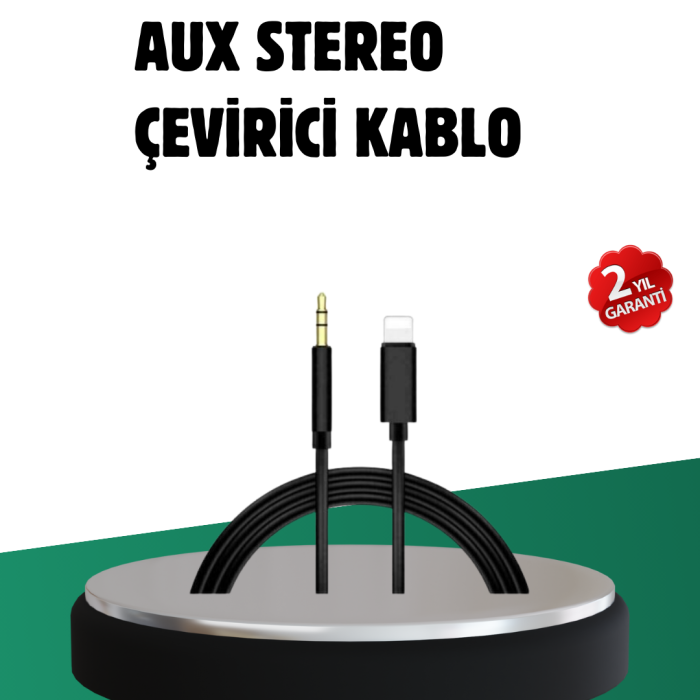 KESGİN MARKET®iPhone Uyumlu Lightning – 3.5mm Aux Adaptör Kablo Stereo Ses Aktarım