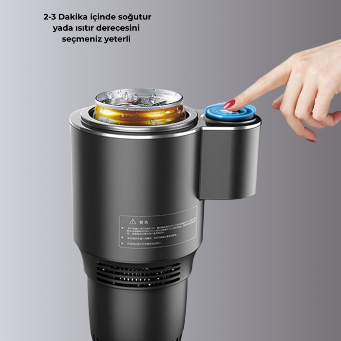 KESGİN MARKET®Araç İçi Isıtıcı Soğutucu Bardaklık 60°C Isıtma -4°C Soğutma