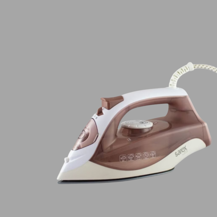 KESGİN MARKET®Buharlı Ütü 2200W Kireç Önleyici Self Clean Damlatmaz Kahverengi