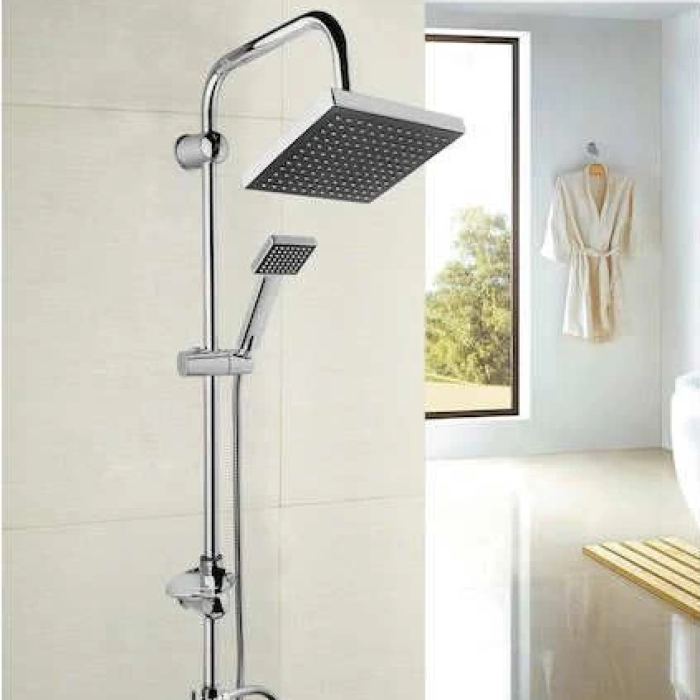 KESGİN MARKET®Rain Duş Robotu Tepe Duş Seti Duş Başlığı Sistemi Seti Yağmurlama Duş Robotu Fonksiyonel Duş Robotu 