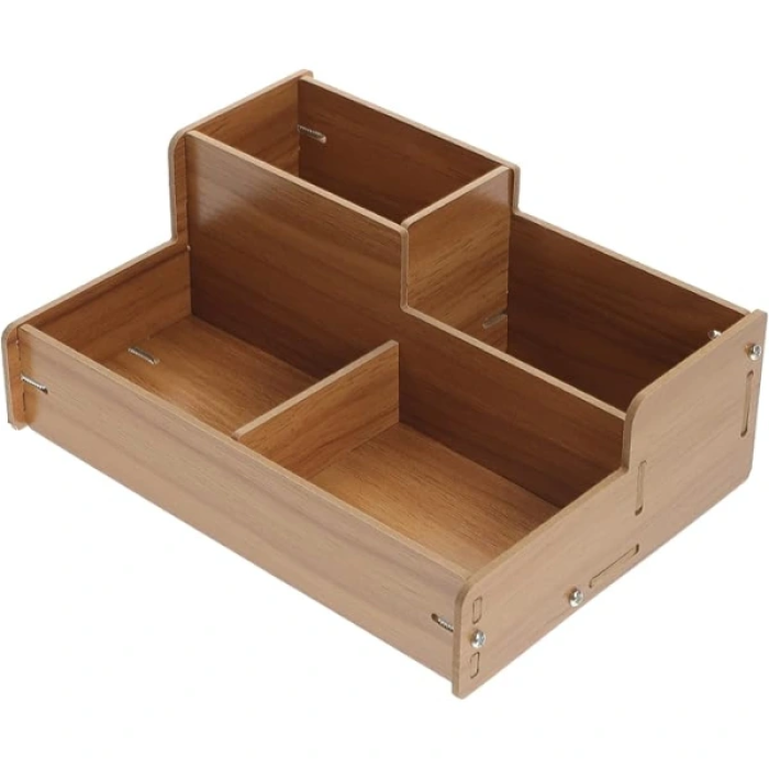 KESGİN MARKET®Ahşap Masa Üstü Düzenleyici Kutu