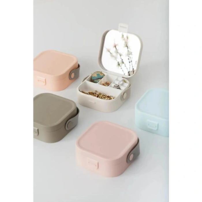 KESGİN MARKET®Aynalı Makyaj Kutusu Çanta Boy