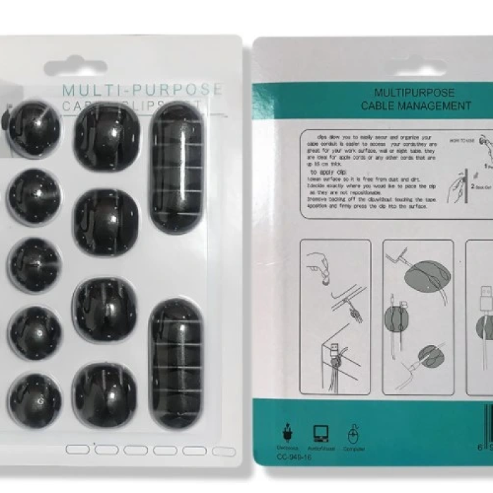 KESGİN MARKET®Kablo Düzenleyici Set 16 Parça