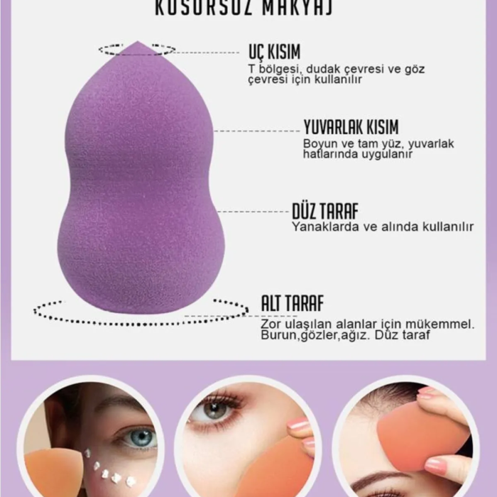 KESGİN MARKET®Armut Sünger Seti 4 Adet