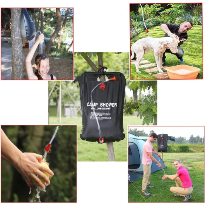 KESGİN MARKET®20 Litre Solar Isıtıcılı Kamp Duş Torbası