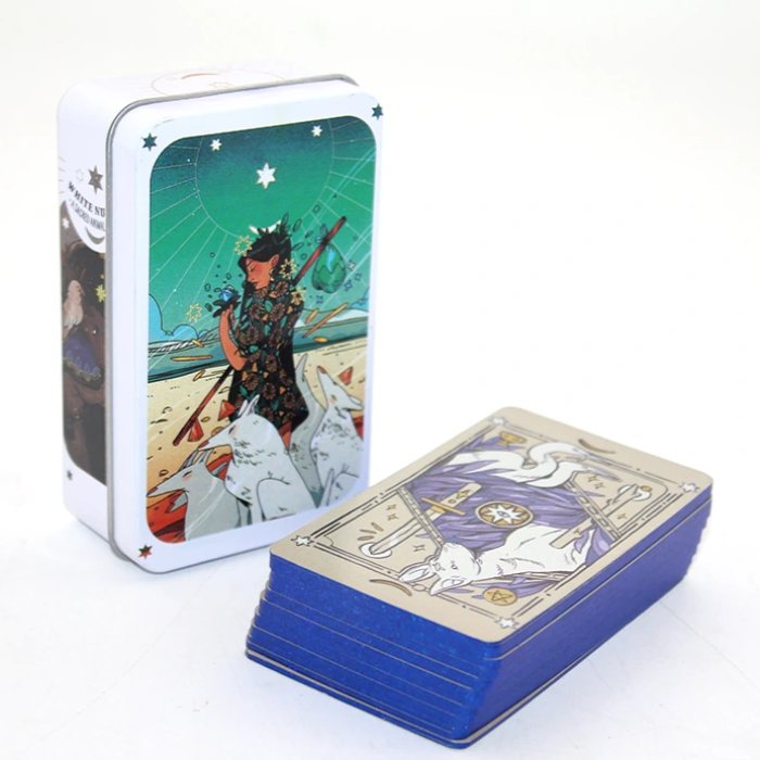 KESGİN MARKET®Metal Kutulu Tarot Kartı White Numen