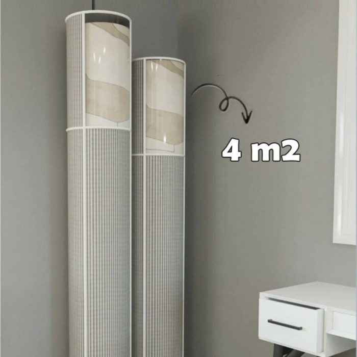 Hava Geçiren Pvc Pencereli , Kapasiteli, Toz Ve Nem Koruyucu Halı Kılıfı Hurcu – 4 M²