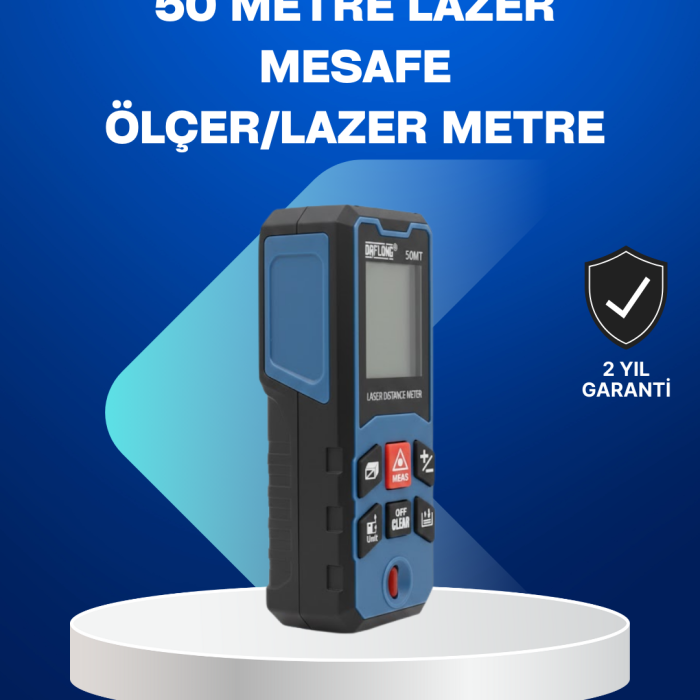 Profesyonel Lazer Metre Hassas Ölçüm ve Dijital Ekran