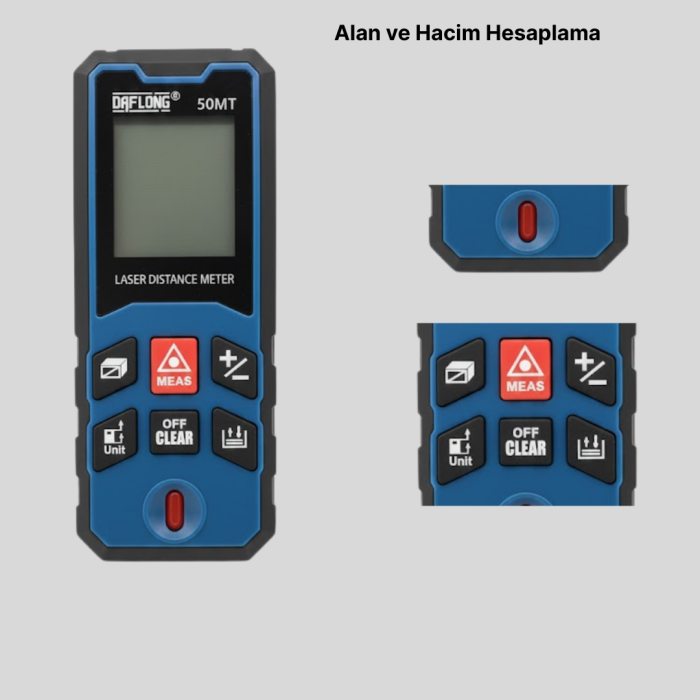 Profesyonel Lazer Metre Hassas Ölçüm ve Dijital Ekran