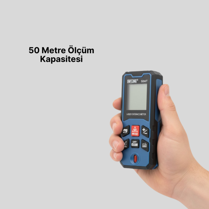 Lazer Metre 50 MT Hassas ve Hızlı Ölçüm Özellikli