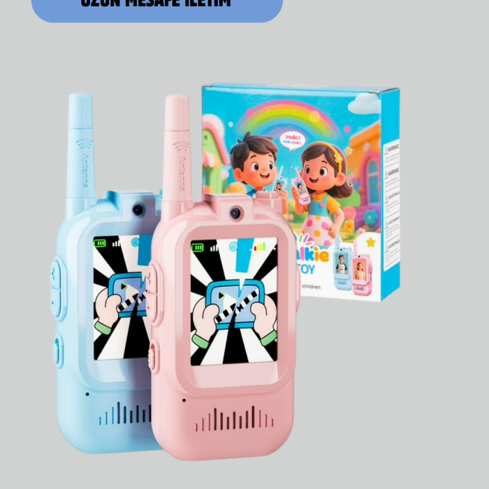 Ekranlı Walkie Talkie Oyuncağı Ses ve Görüntü Destekli