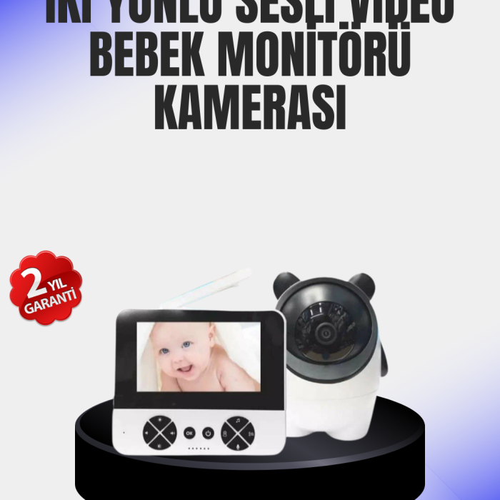 Uzaktan Kontrollü Bebek Kamerası Ninni ve Zoom Özellikli