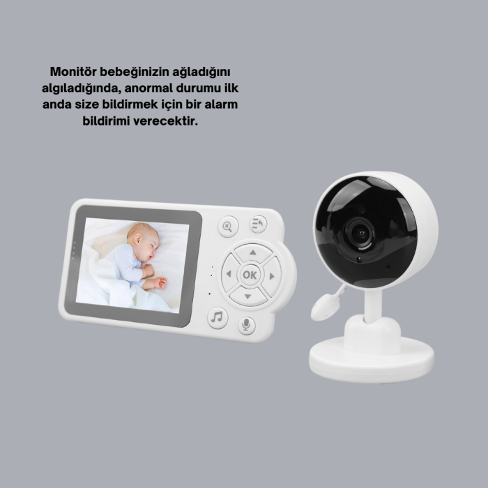 Bebek Monitörü Cry Detection ve HD Gece Görüş Destekli