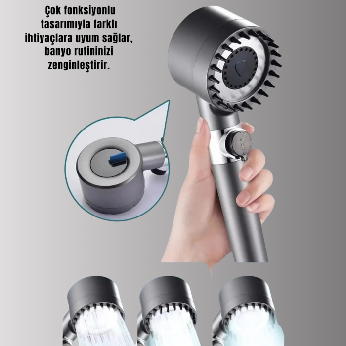 Banyo İçin Filtreli Duş Başlığı Pratik Kullanım