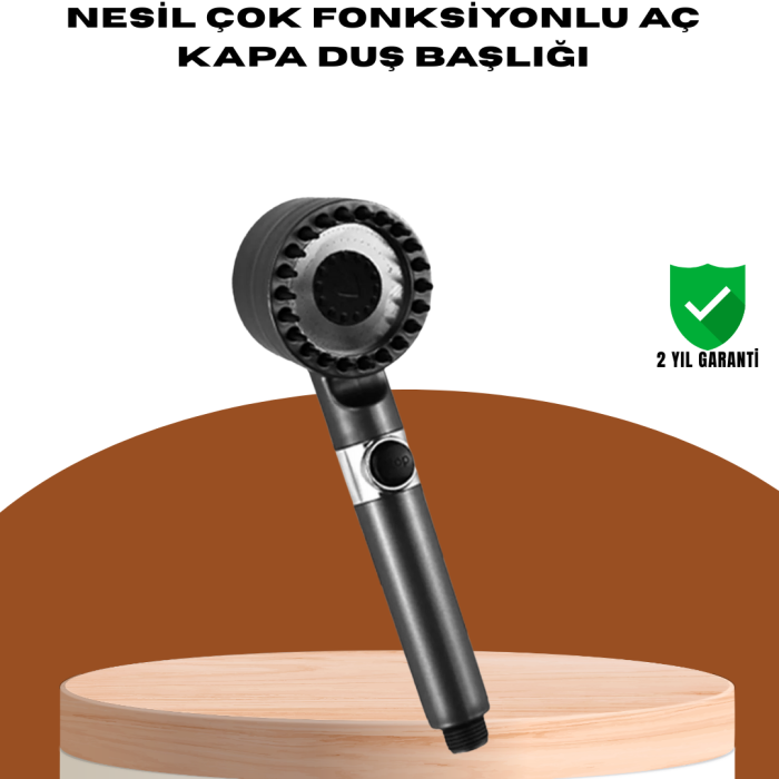 Masaj Fonksiyonlu Filtreli Duş Başlığı Dayanıklı Yapı
