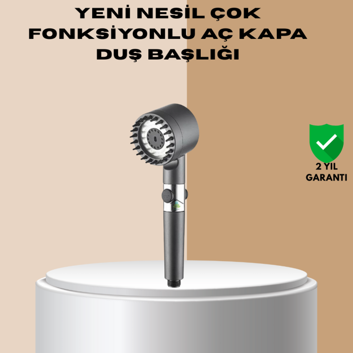 Çok Fonksiyonlu Filtreli Duş Başlığı Masaj Etkili