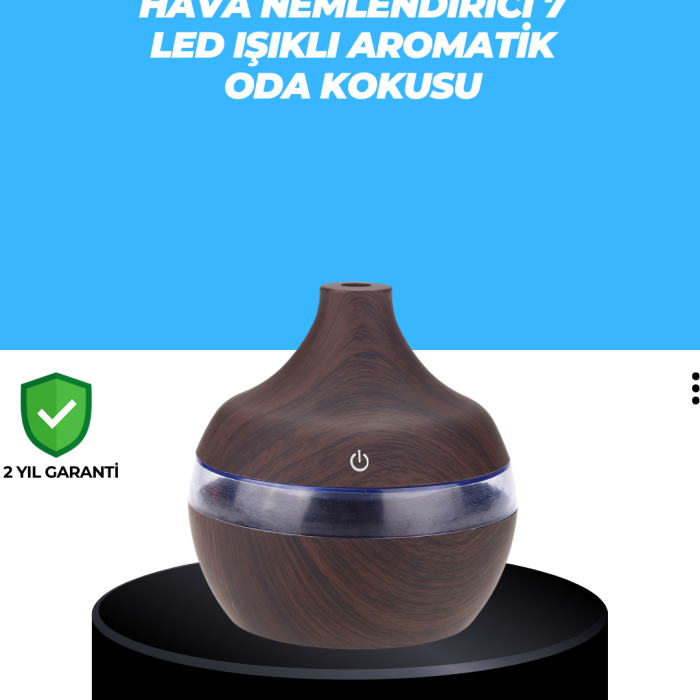 7 Renk Dinlendirici LED Işıklı Aroma Buhar Makinesi
