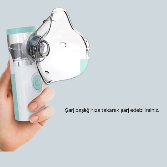 Cep Tipi Şarjlı Nebulizatör Ultrasonik Buhar Makinesi