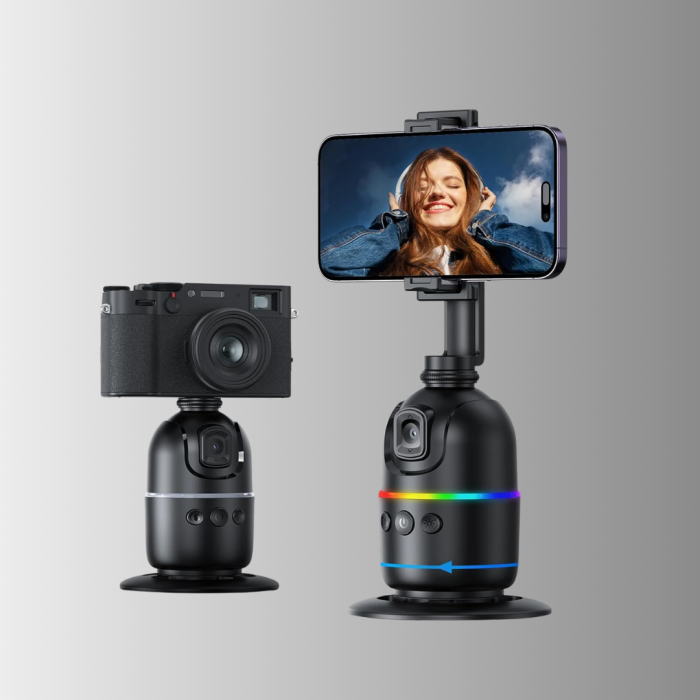 Sosyal Medya İçerikleri İçin Otomatik Yüz Takipli 360° Döner Gimbal Stand