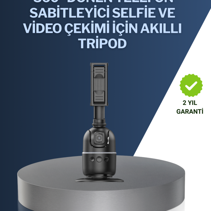Canlı Yayın ve Video Çekimleri İçin Otomatik Yüz Takipli Masaüstü Gimbal