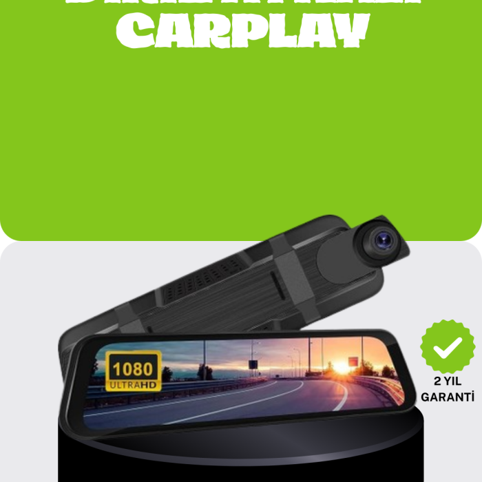 Ultra Geniş Açılı Araç Kamerası Dokunmatik Ayna Kayıtlı