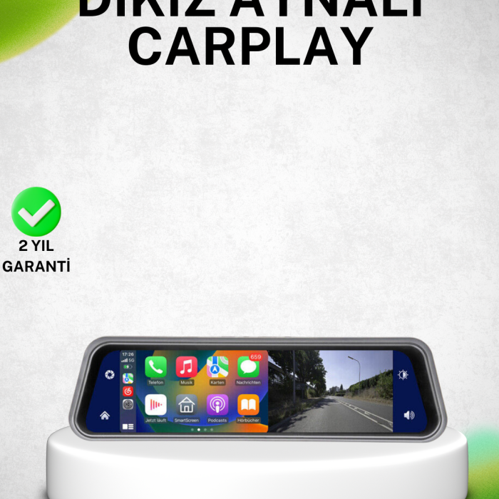 10 İnç Tam Dokunmatik Dikiz Aynası Kamera Ön Arka Full HD