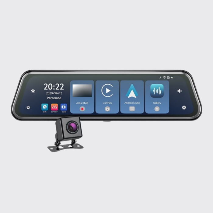 10 İnç Tam Dokunmatik Dikiz Aynası Kamera Ön Arka Full HD