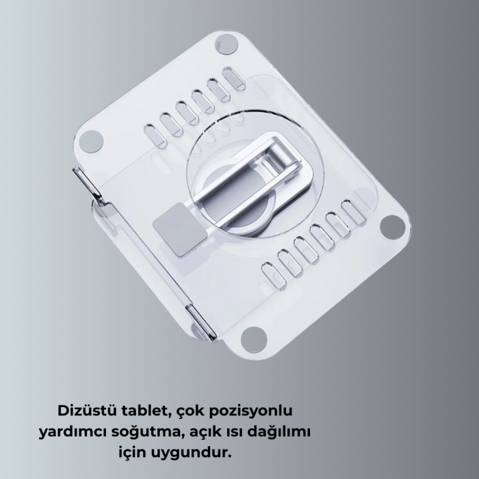 Katlanabilir Tablet Standı Ayarlanabilir Kaymaz Şeffaf Tasarım