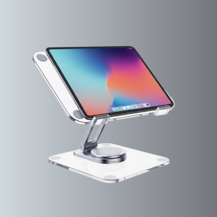 Katlanabilir Tablet Standı Ayarlanabilir Kaymaz Şeffaf Tasarım