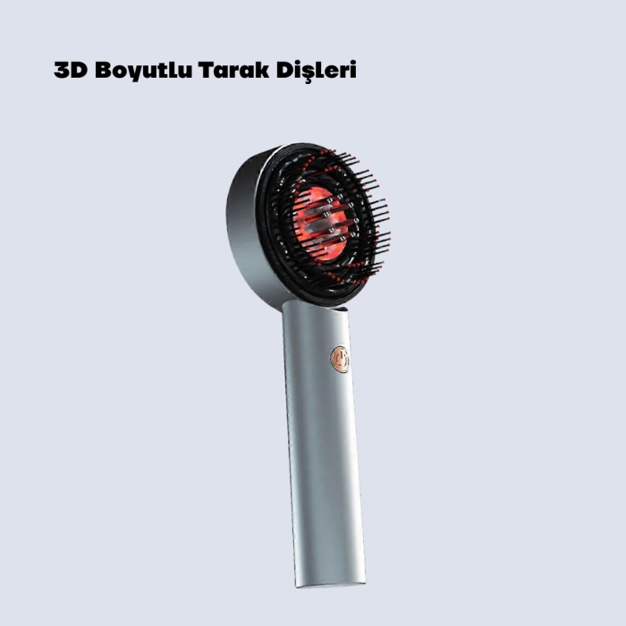 Saç Büyüme Destekleyici Elektrikli Masaj Tarak Yağ Aplikatörlü
