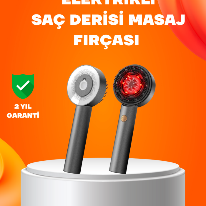 Kırmızı Işık Terapi Saç Derisi Masaj Tarağı 3 Modlu Yağ Hazneli