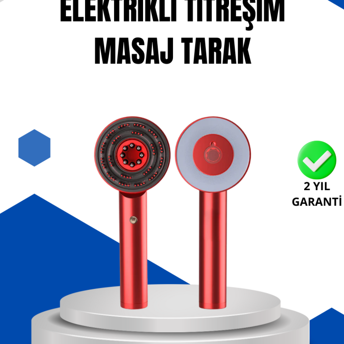 Mikro Akım Teknolojili Elektrikli Saç Masaj Fırçası Yağ Uygulamalı