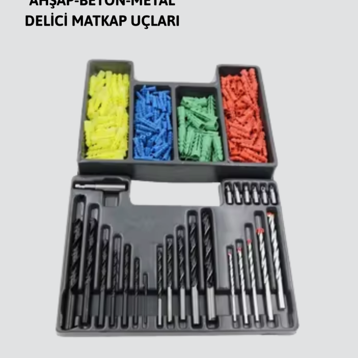 Matkap Ucu Seti Organizerli Çok Amaçlı Delme Uçları