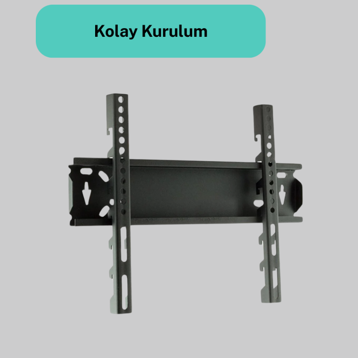 LED TV Askı Aparatı 32-42 İnç Uyumlu Sağlam Çelik Kompakt Tasarım