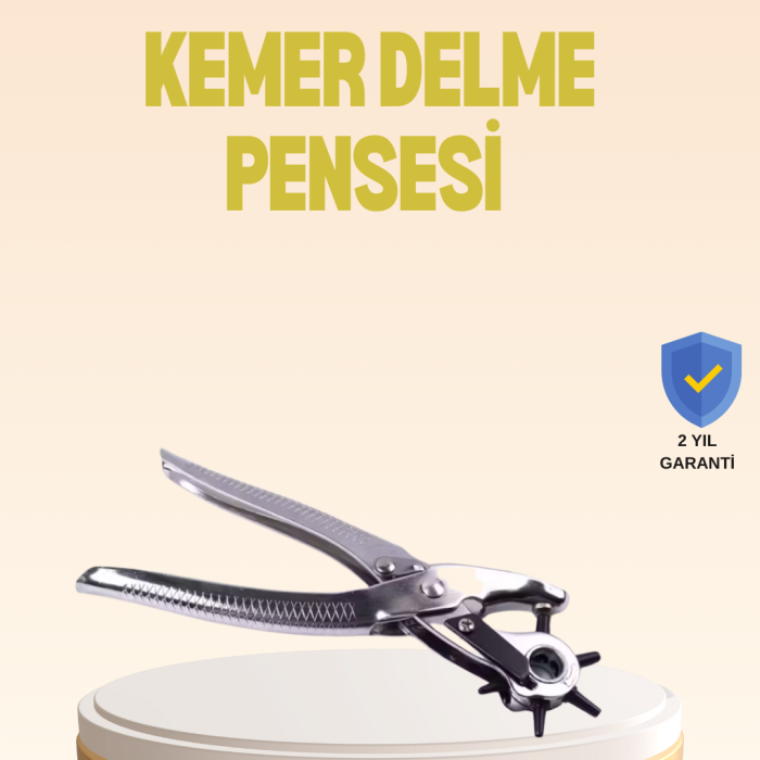 Profesyonel Deri Delme Pensesi Döner Başlıklı Kemer Delici 6 Fonksiyonlu