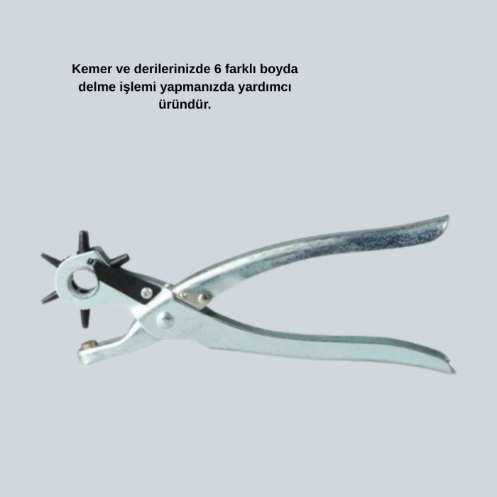 Metal Gövdeli Ayarlanabilir Deri Delme Pensesi 2.5–5 mm Delik Açma Aracı