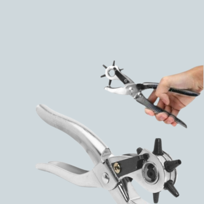 Metal Gövdeli Ayarlanabilir Deri Delme Pensesi 2.5–5 mm Delik Açma Aracı