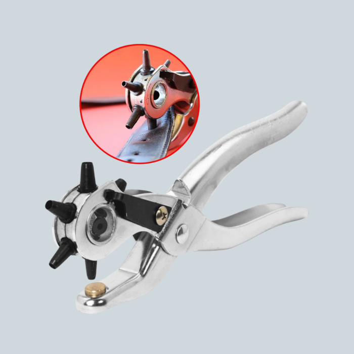 Deride Kemer Çanta Ayakkabı Delme Pensesi 6 Uçlu Döner Başlıklı Tamir Aleti