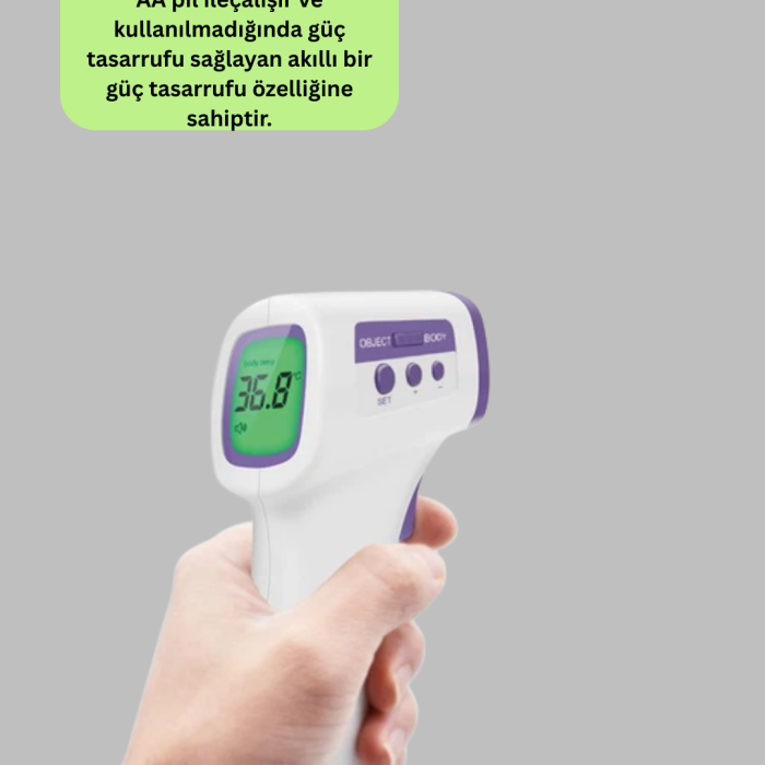 Kızılötesi Temassız Ateş Ölçer LCD Ekranlı Hassas Termometre