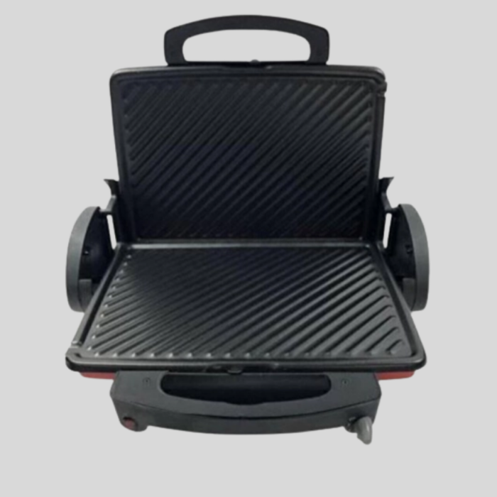 Tost Makinesi Kırmızı Döküm Plaka 6+ Dilim Çok Kapasiteli Izgara