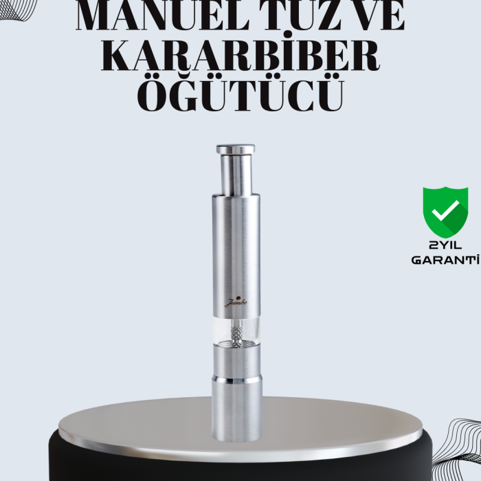 Tuz ve Kararbiber Öğütücü - Şeffaf Akrilik Hazne