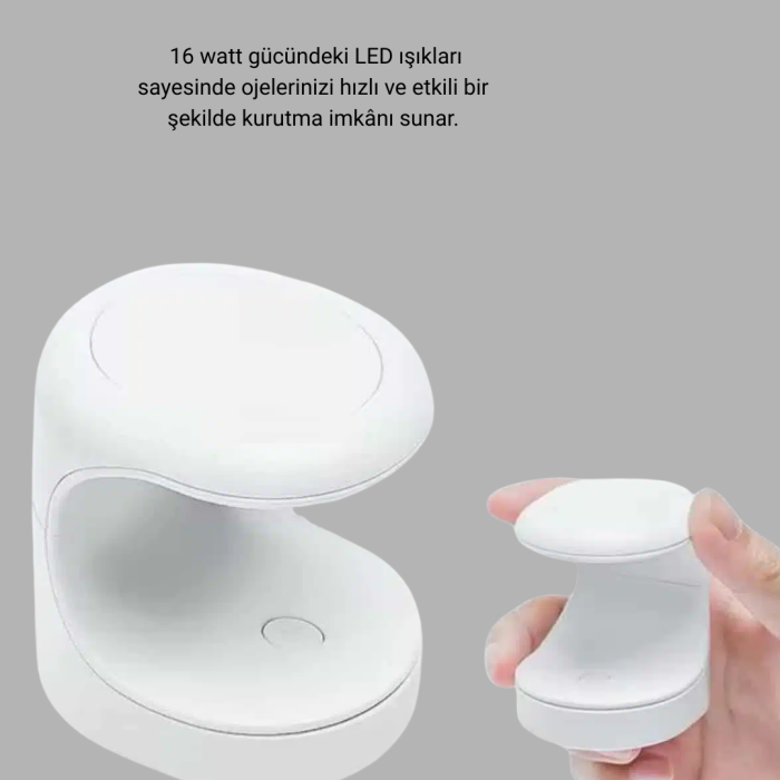 20.000 RPM Tırnak Matkabı + Mini LED Oje Kurutma Cihazı Seti