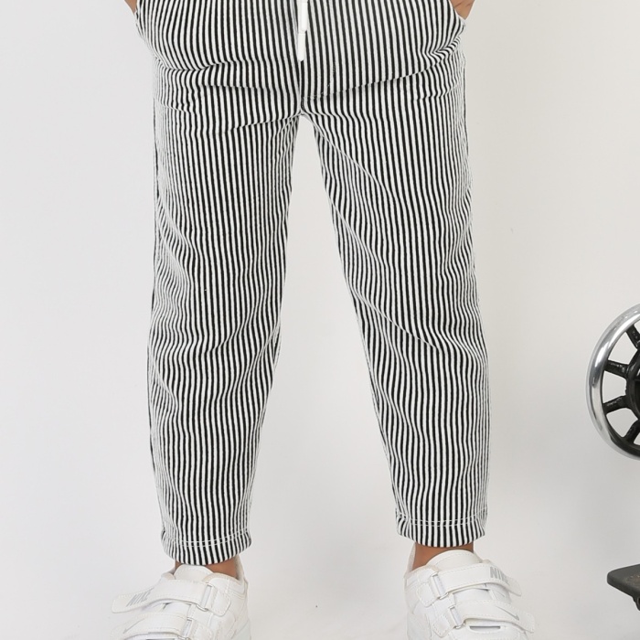 Arka Cep Arma Detaylı Fitilli Kumaş Erkek Çocuk Günlük Pantolon