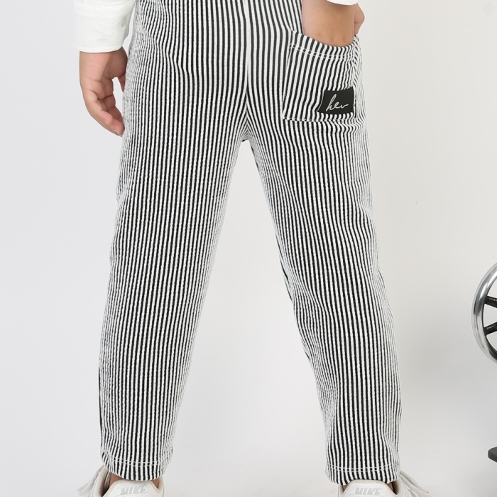 Arka Cep Arma Detaylı Fitilli Kumaş Erkek Çocuk Günlük Pantolon