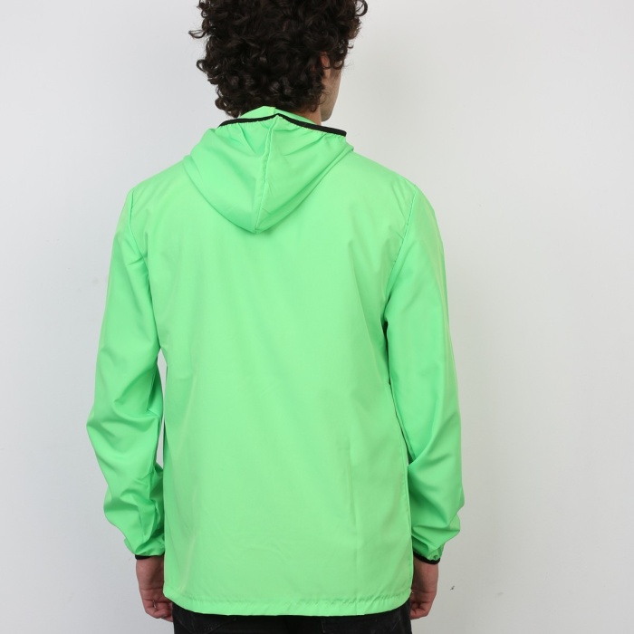 Yarım Fermuarlı Kapüşonlu İnce Erkek Spor Günlük Mevsimlik Mont