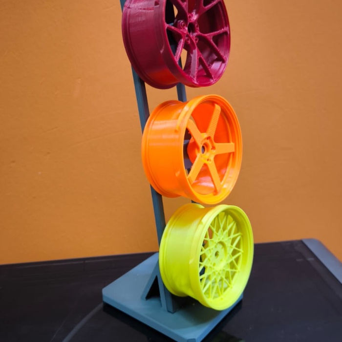 Üçlü Jant Dekoratif Aksesuar Renkli Modern Salon Dekoru