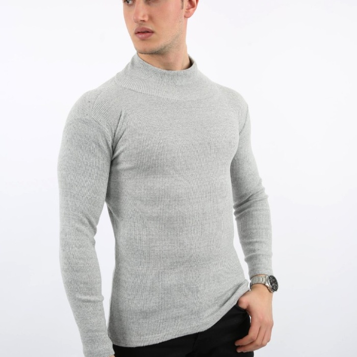 Fitili Likralı Kumaş Erkek Günlük Boğazlı Body