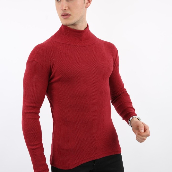 Fitili Likralı Kumaş Erkek Günlük Boğazlı Body